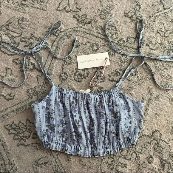 Love Shack Fancy Blue Top - Picture 2 of 3